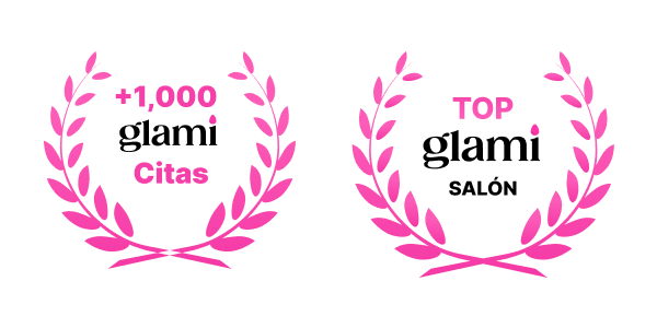 Badges de Glami: +1,000 citas y Top salón